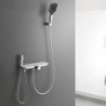 Rain Shower Bathtub Shower Mixing Faucet Set with Handheld Spray Gun