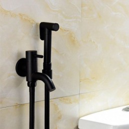 Black Brass Cold Bidet Faucet