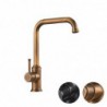 Single Handle Brass Black Nickel Filter Kitchen Faucet