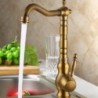 Antique Brass Deck Mounted Rotatable Kitchen Faucet