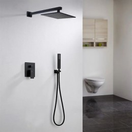 Black Shower System Mount...