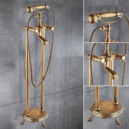 Floor Mounted Brass Retro...